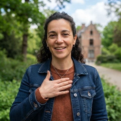 AI-generated illustration representing the Deaf Belgians people