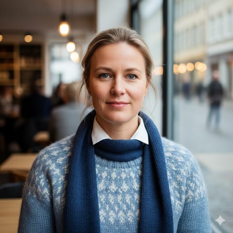 AI-generated illustration representing the Icelanders people