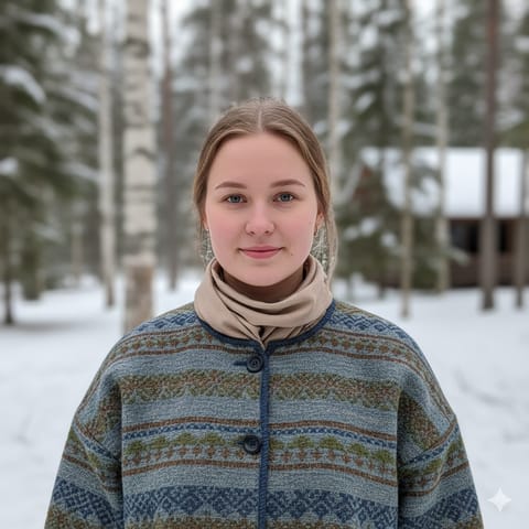 AI-generated illustration representing the Karelians people