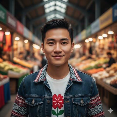 AI-generated illustration representing the Hmong Daw people