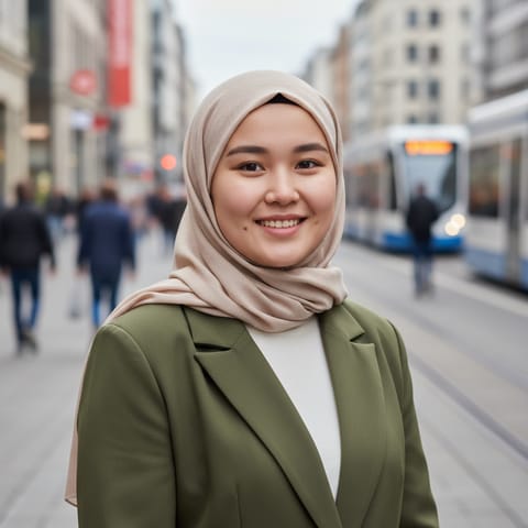 AI-generated illustration representing the Kazakh people