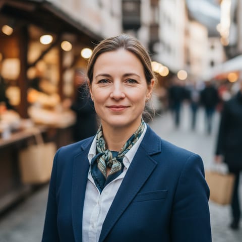AI-generated illustration representing the Austrians people