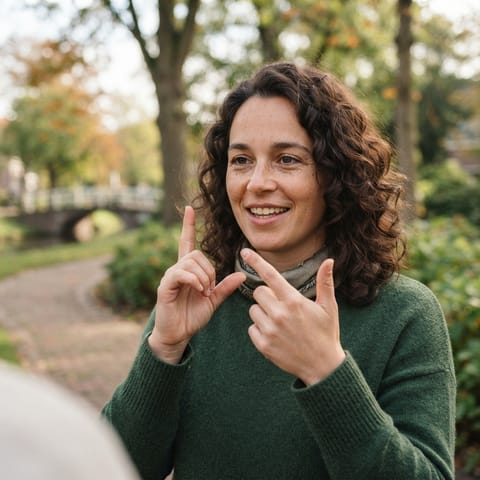AI-generated illustration representing the Deaf Dutch people