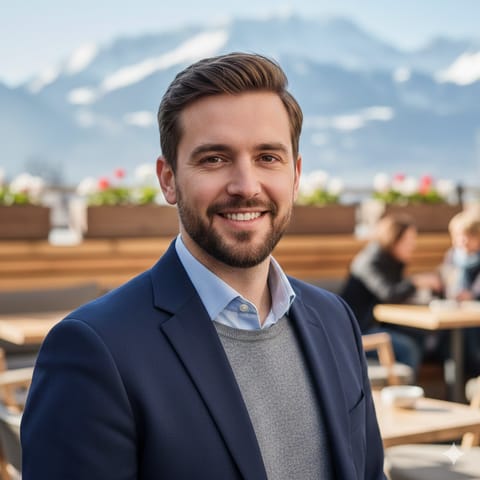 AI-generated illustration representing the Swiss people