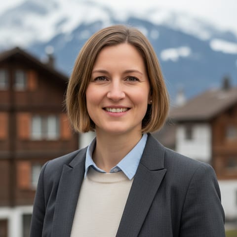 AI-generated illustration representing the Swiss Germans people