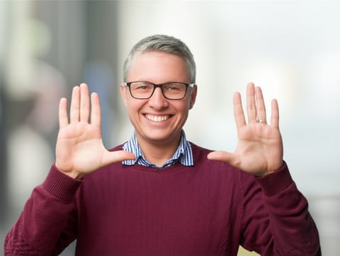 AI-generated illustration representing the Deaf British people