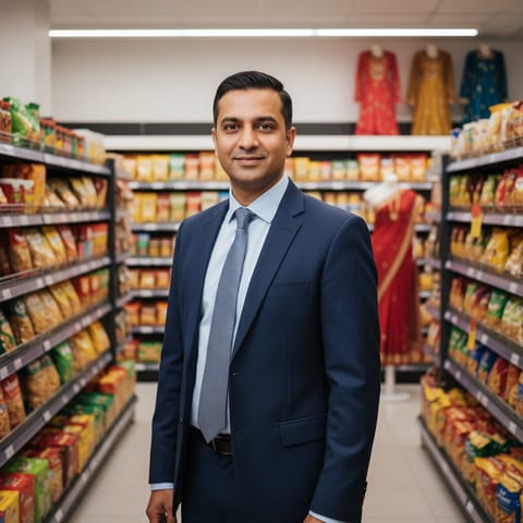 AI-generated illustration representing the Gujaratis people