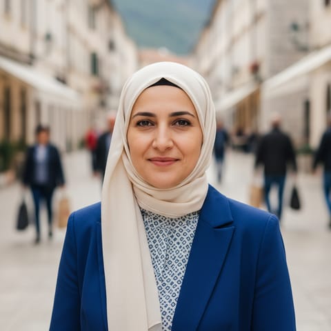 AI-generated illustration representing the Bosniaks people