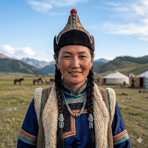 AI-generated illustration representing the Tuvans people