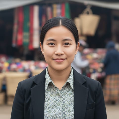 AI-generated illustration representing the Lushai people