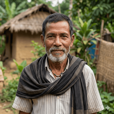 AI-generated illustration representing the Mahale people