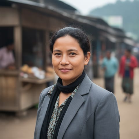 AI-generated illustration representing the Pangkhu people