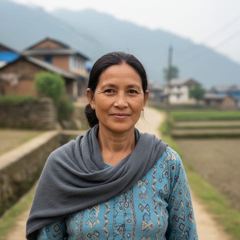 AI-generated illustration representing the Chepang people