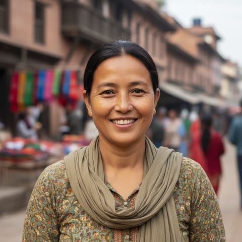 AI-generated illustration representing the Eastern Tharu people