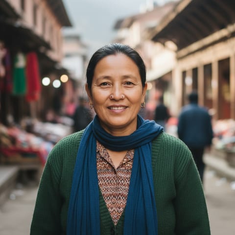 AI-generated illustration representing the Eastern Gurung people