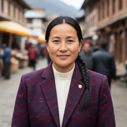 AI-generated illustration representing the Humla Bhotia people