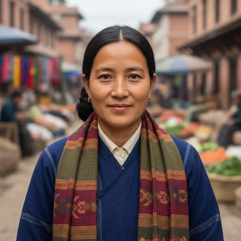 AI-generated illustration representing the Kulunge Rai people