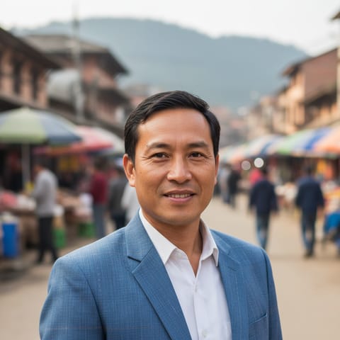 AI-generated illustration representing the Limbu people