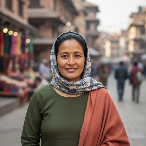 AI-generated illustration representing the Palpa Pahari people