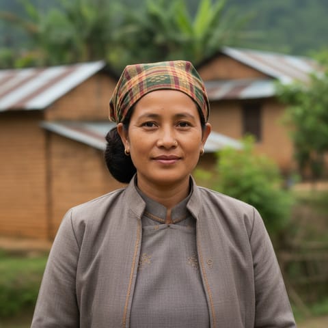 AI-generated illustration representing the Sonha people