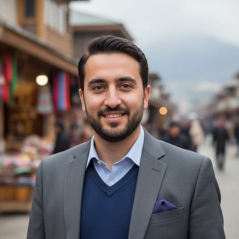 AI-generated illustration representing the Kashmiri people