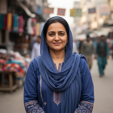 AI-generated illustration representing the Sindhi people