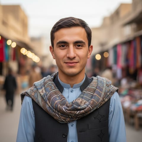 Illustration générée par IA représentant le peuple Turkmen