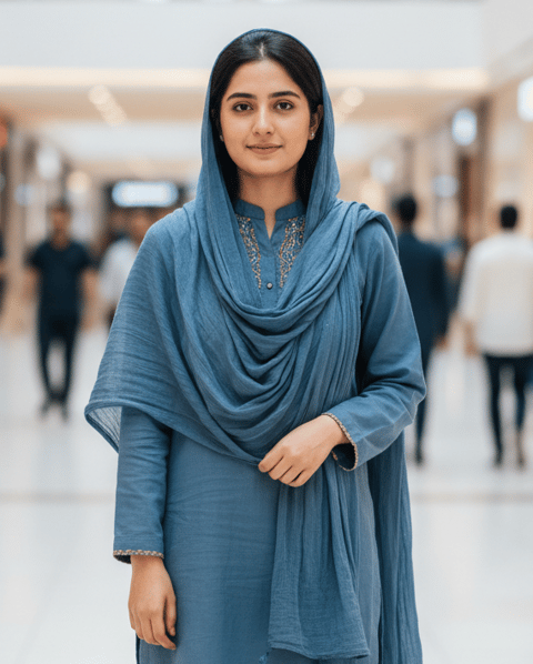 AI-generated illustration representing the Urdu people
