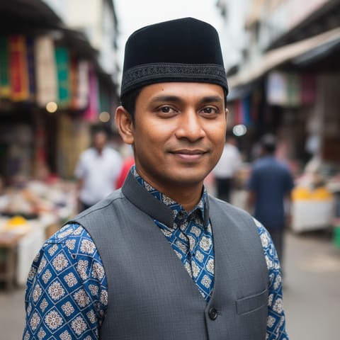 AI-generated illustration representing the Malays people