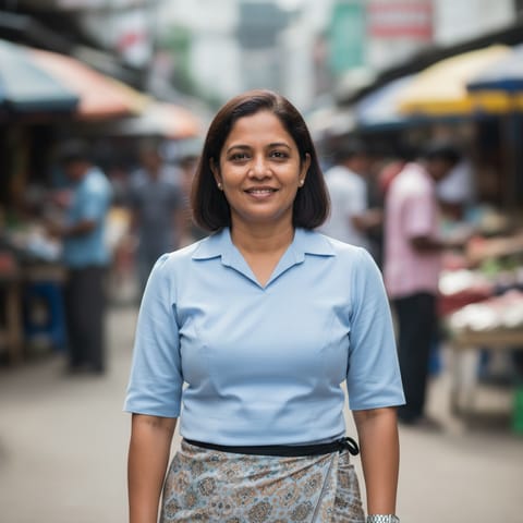 AI-generated illustration representing the Sinhalese people