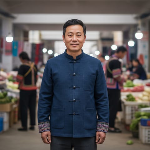AI-generated illustration representing the A-Hmao people