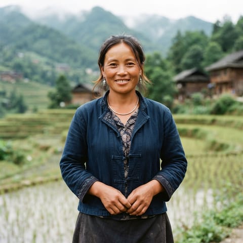 AI-generated illustration representing the Ai-Cham people