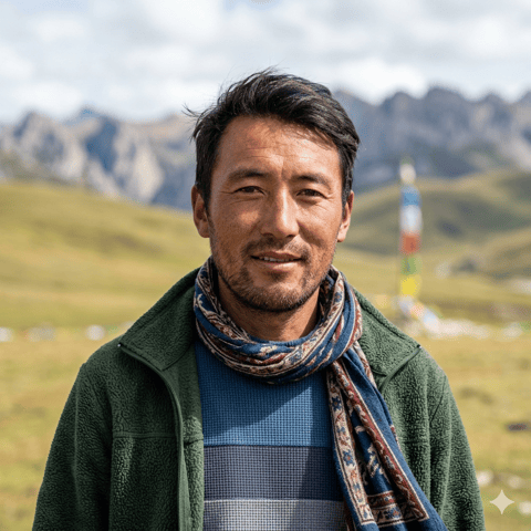 AI-generated illustration representing the Amdo people
