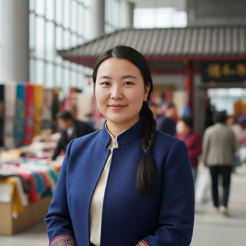 AI-generated illustration representing the Buryat people