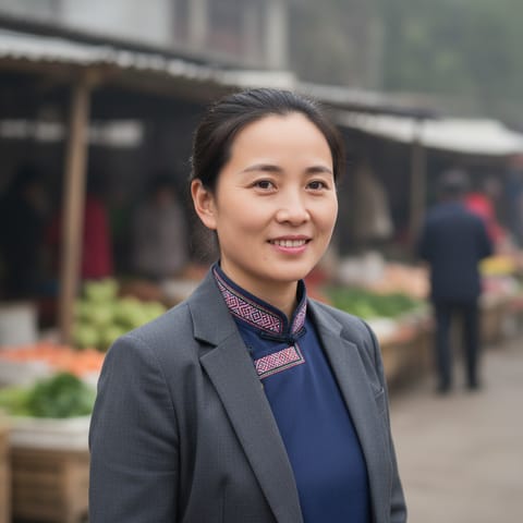 AI-generated illustration representing the Changshu Miao people