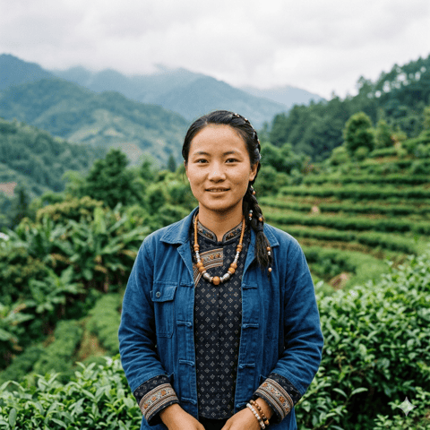AI-generated illustration representing the Pale De`ang people