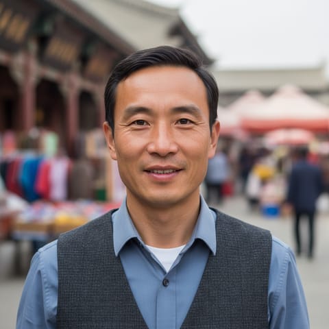 AI-generated illustration representing the Dongxiang people