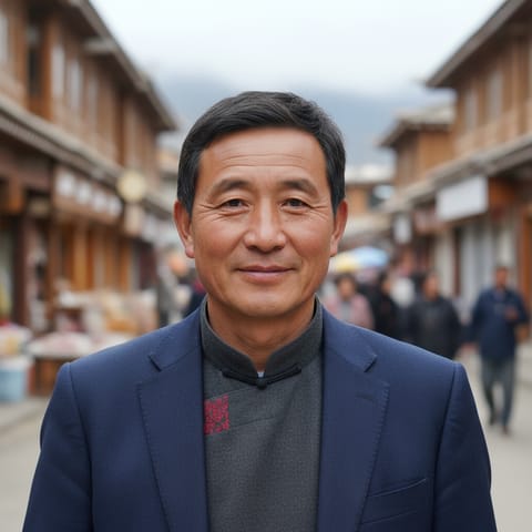 AI-generated illustration representing the Ergong Jiarong people