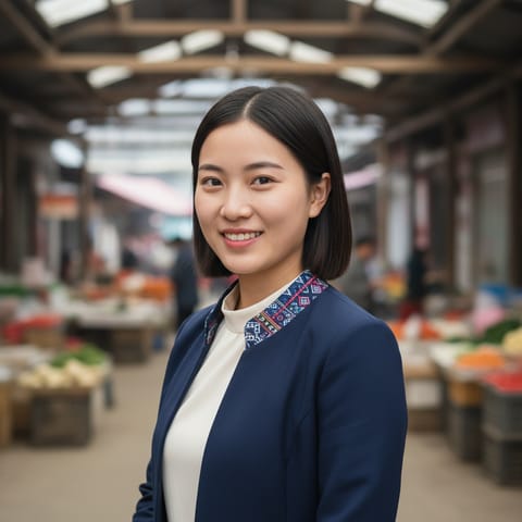 AI-generated illustration representing the Hmong Shuad people