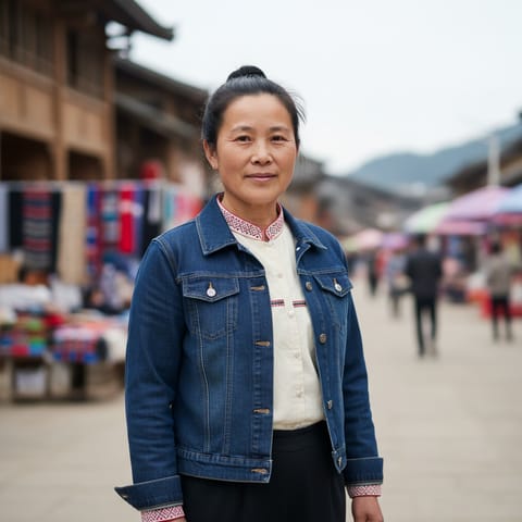 AI-generated illustration representing the Eastern Qiandong Miao people