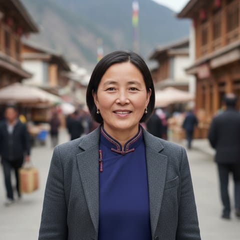 Ilustración generada por IA que representa al pueblo Northern Jiarong