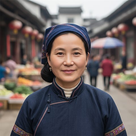 AI-generated illustration representing the Kim Mun people