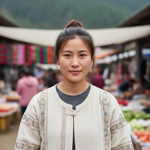 AI-generated illustration representing the Kong Ge people
