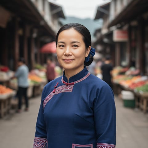 AI-generated illustration representing the Ha Li people