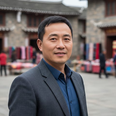 رسم توضيحي مُولَّد بالذكاء الاصطناعي يمثّل شعب Heihu Qiang