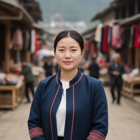 AI-generated illustration representing the Riang people