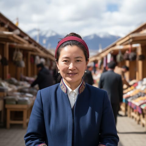 AI-generated illustration representing the Boyu Tibetans people