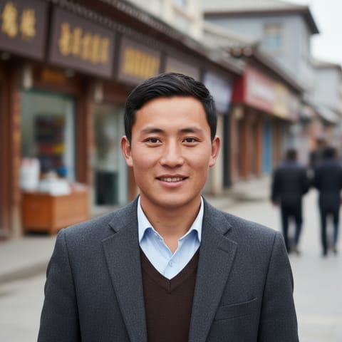 AI-generated illustration representing the Zhugqu Tibetans people