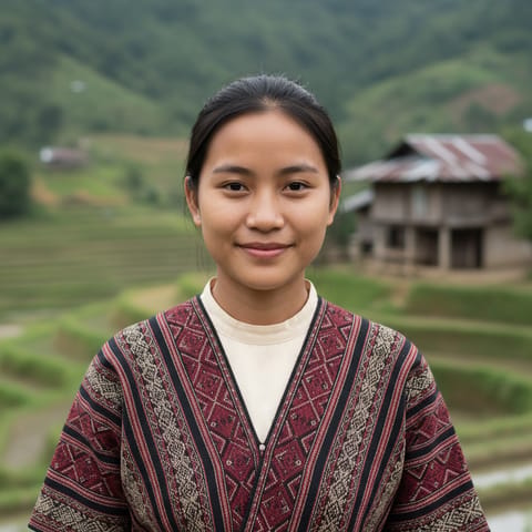 AI-generated illustration representing the Butbut Kalinga people