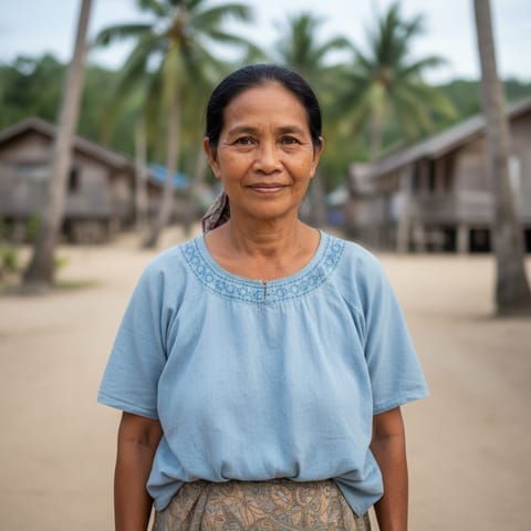 AI-generated illustration representing the Casiguran Dumagat people